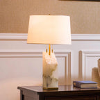 Raw Alabaster Accent Table Lamp by Tavilume - alabaster medium table lamp, view 4