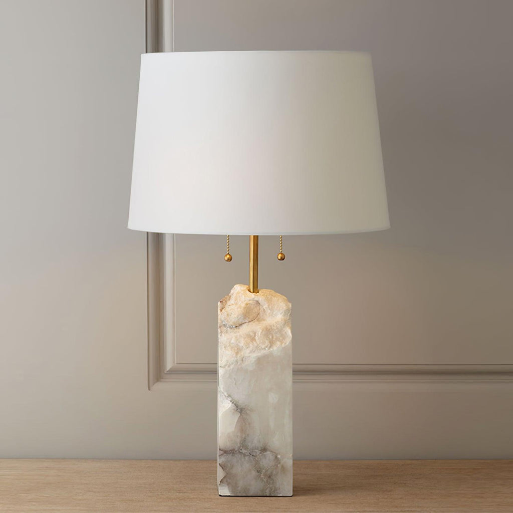 Raw Alabaster Accent Table Lamp by Tavilume - alabaster medium table lamp, view 14