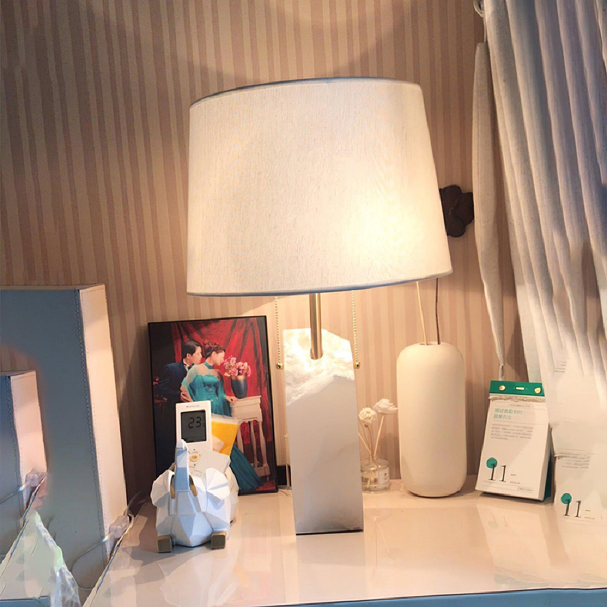 Raw Alabaster Accent Table Lamp by Tavilume - alabaster medium table lamp, view 17