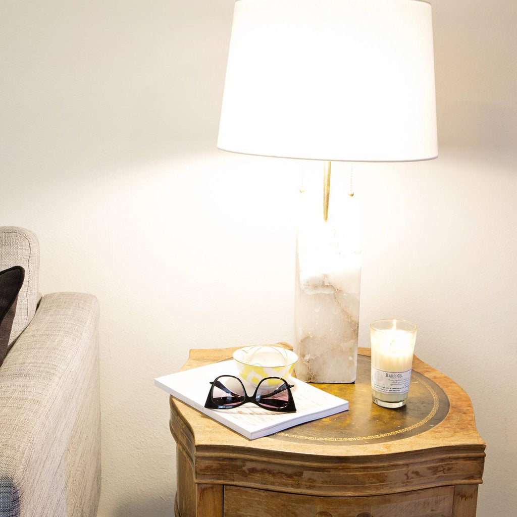 Raw Alabaster Accent Table Lamp by Tavilume - alabaster medium table lamp, view 3