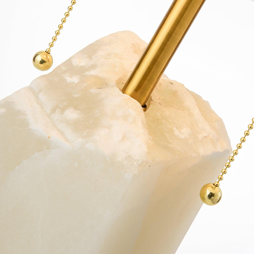 Raw Alabaster Accent Table Lamp by Tavilume - alabaster medium table lamp, view 8