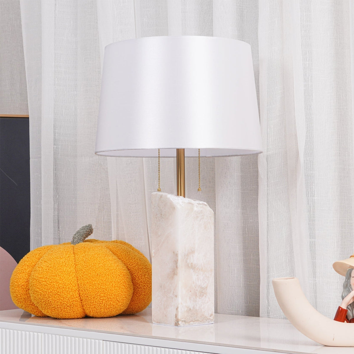Raw Alabaster Accent Table Lamp by Tavilume - alabaster medium table lamp, view 26