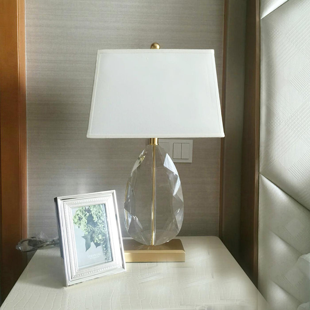 Regal Table Lamp by Tavilume - crystal medium table lamp, view 4