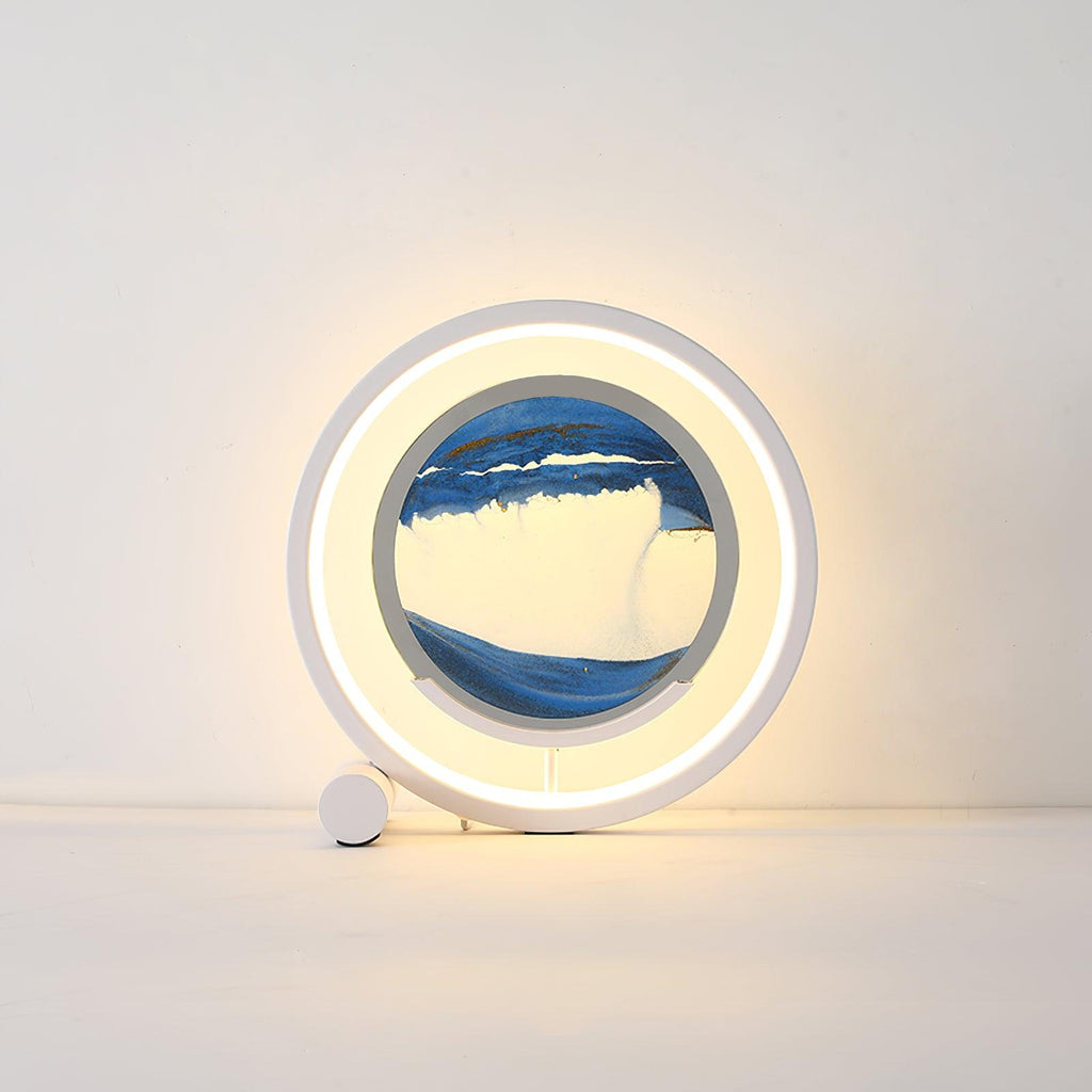 Relaxing Sand LED Table Lamp by Tavilume - glass small table lamp, view 4