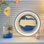 Relaxing Sand LED Table Lamp by Tavilume - glass small table lamp, view 2