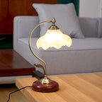 Retro Flower Table Lamp by Tavilume - glass medium table lamp, view 9