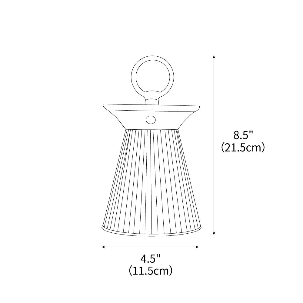 Ribbed Table Lamp 4.5" by Tavilume - acrylic small table lamp, view 3