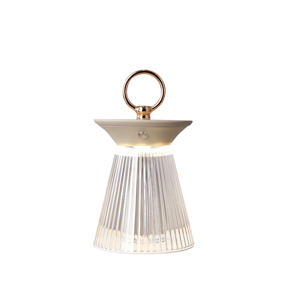 Ribbed Table Lamp 4.5" by Tavilume - acrylic small table lamp, view 1
