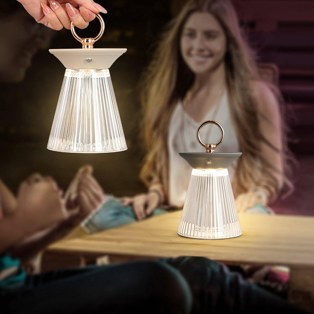 Ribbed Table Lamp 4.5" by Tavilume - acrylic small table lamp, view 9