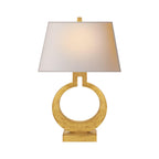 Ring Form Table Lamp by Tavilume - fabric medium table lamp, view 1