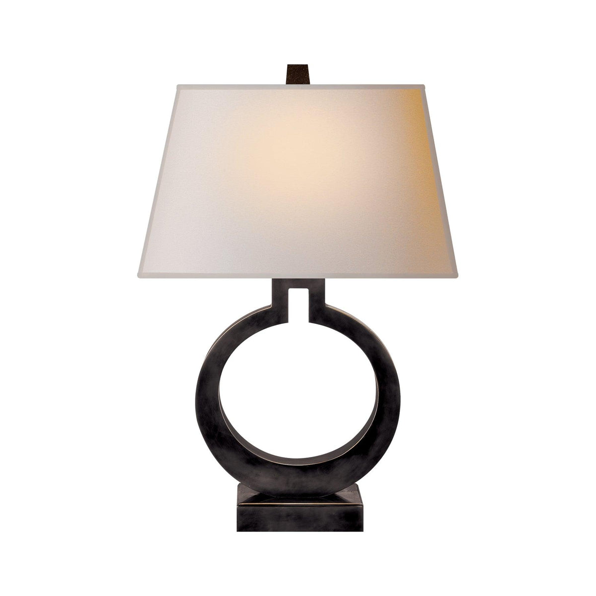 Ring Form Table Lamp by Tavilume - fabric medium table lamp, view 4