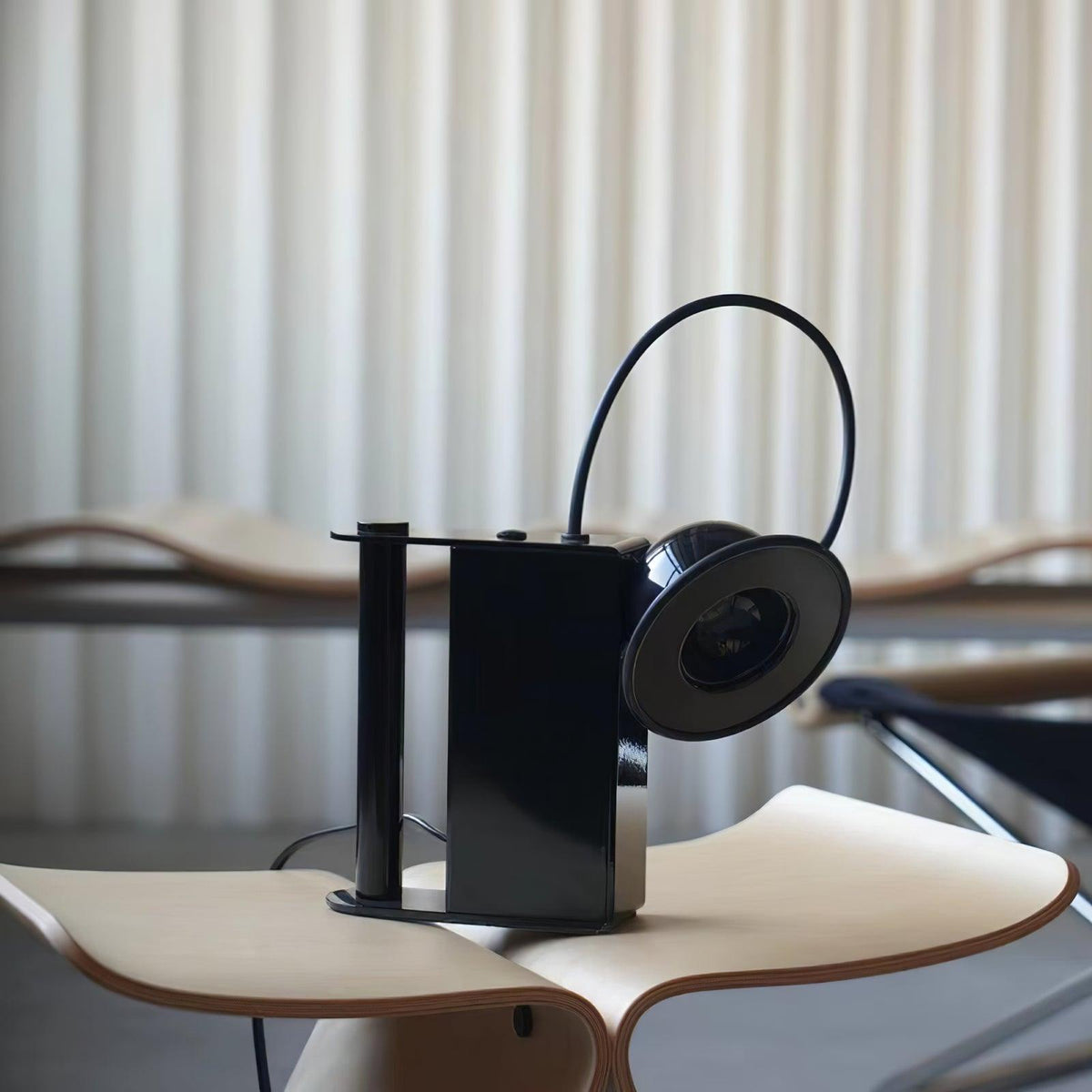 Roland Camera Table Lamp by Tavilume - iron small table lamp, view 2