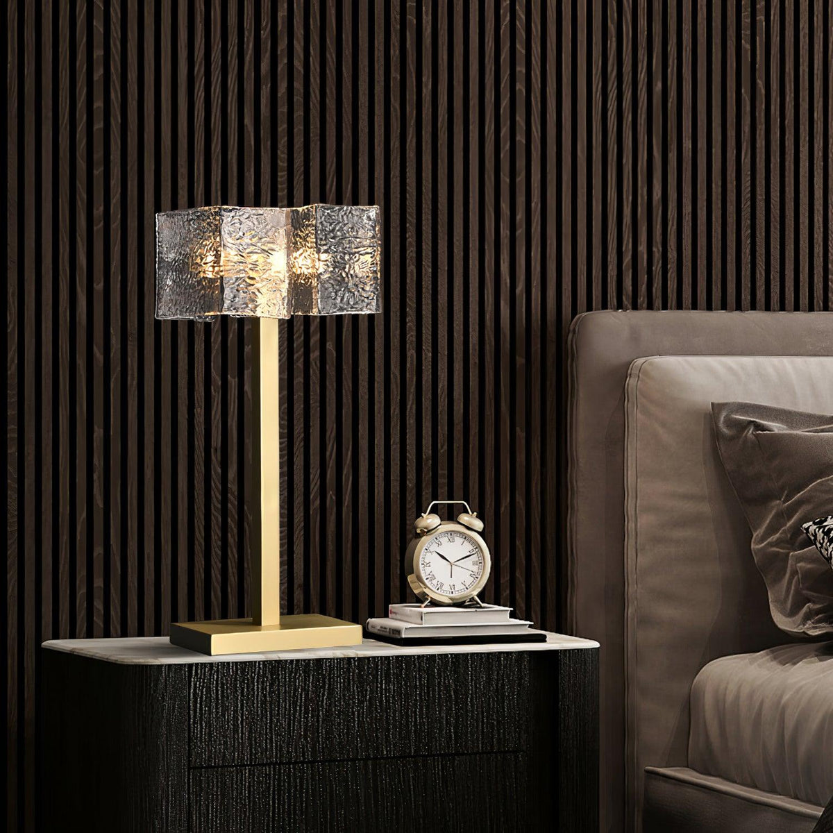 Roosevelt Table Lamp by Tavilume - glass medium table lamp, view 15