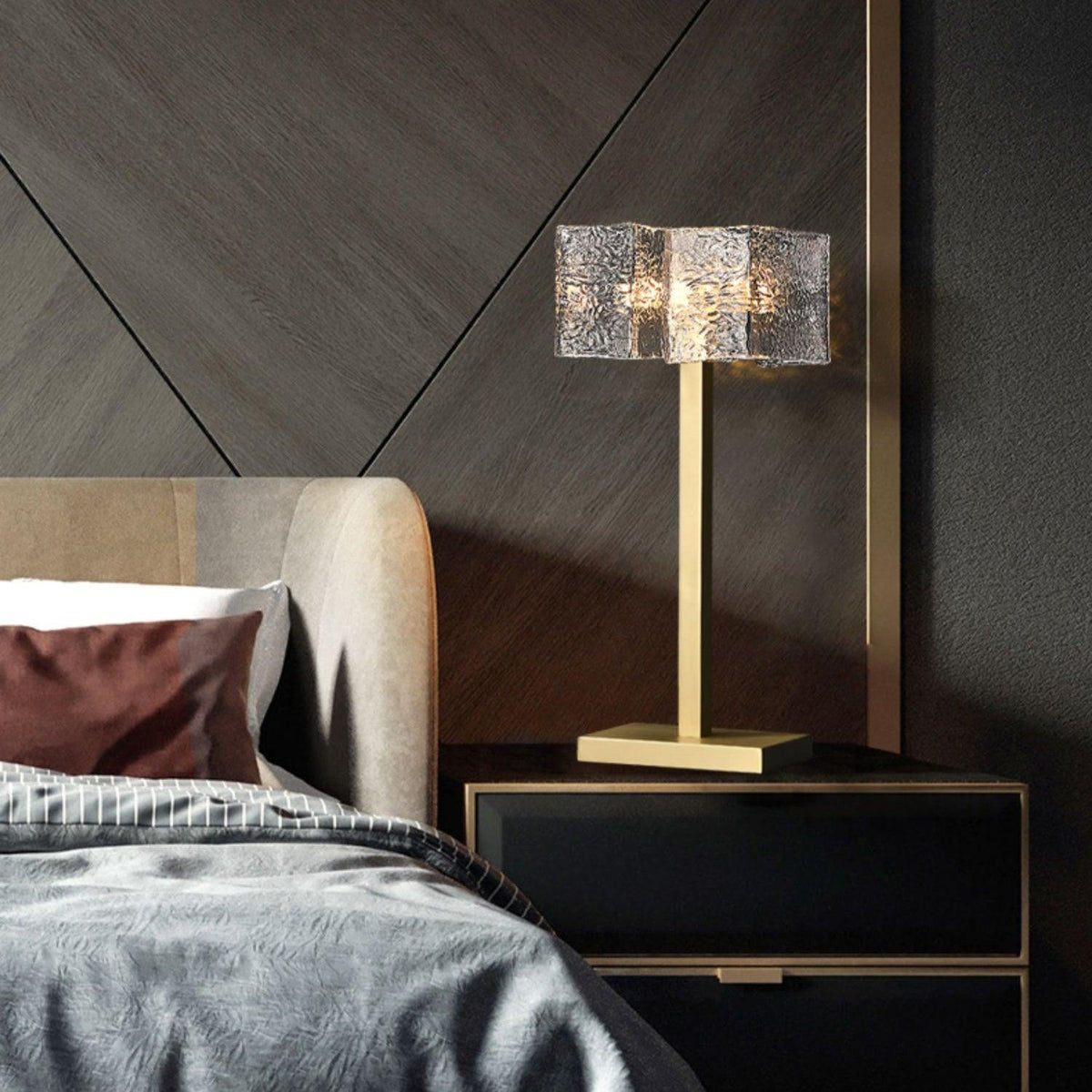 Roosevelt Table Lamp by Tavilume - glass medium table lamp, view 4