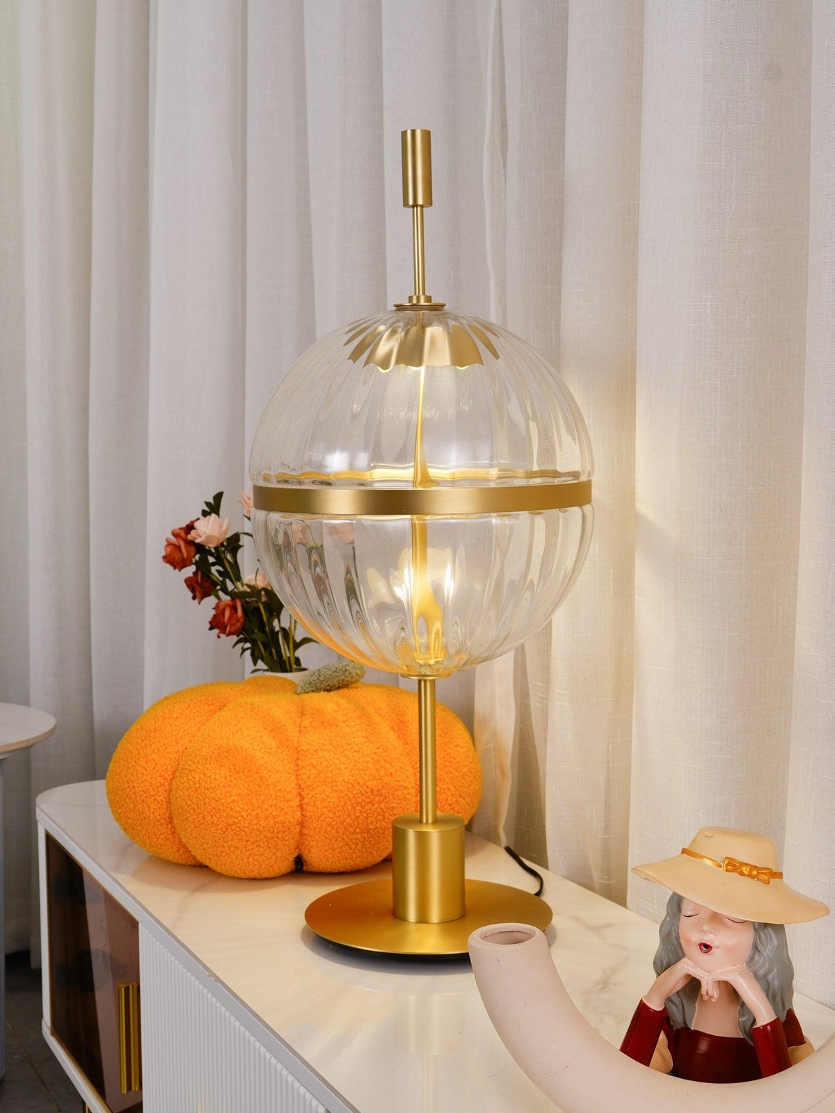 Sebastian Accent Table Lamp by Tavilume - glass large table lamp, view 15