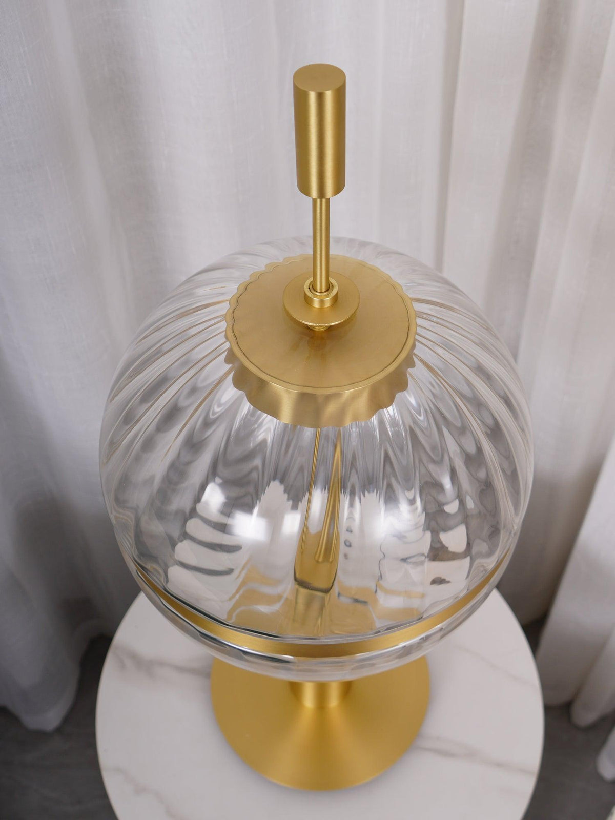 Sebastian Accent Table Lamp by Tavilume - glass large table lamp, view 8