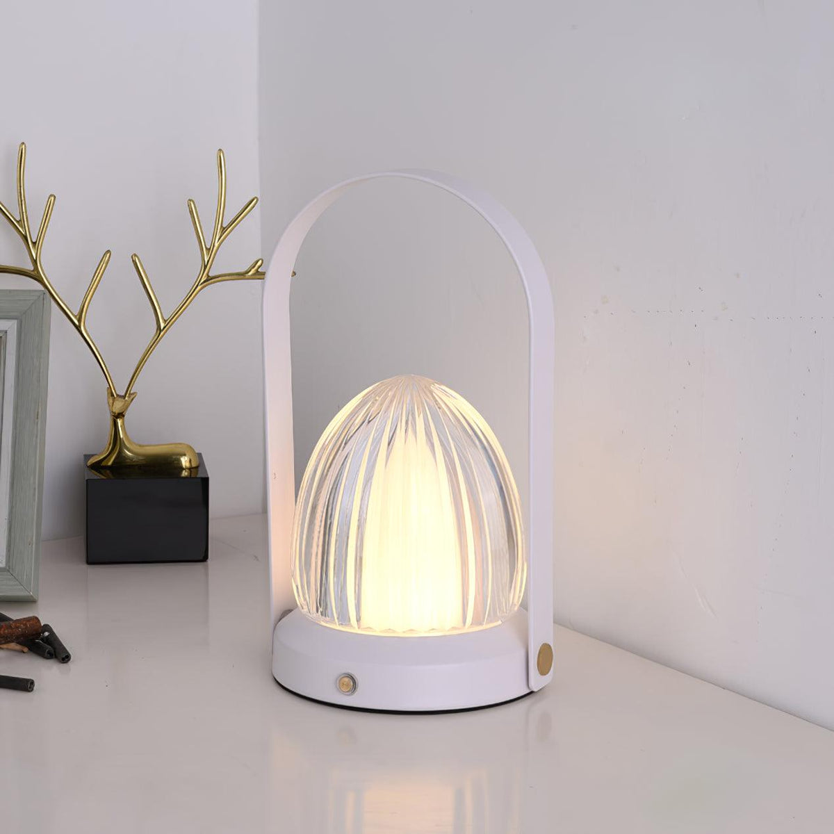 Seine USB-Powered Table Lamp by Tavilume - acrylic small table lamp, view 6