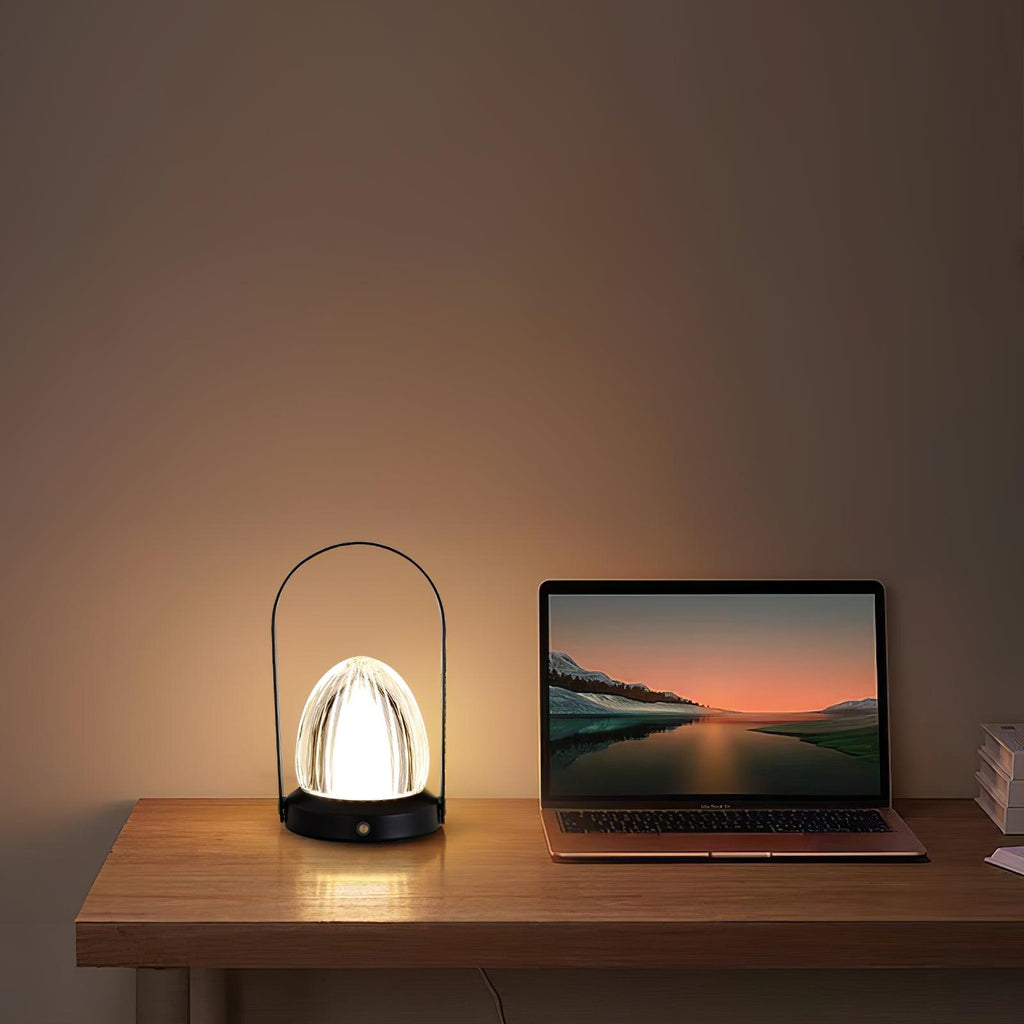 Seine USB-Powered Table Lamp by Tavilume - acrylic small table lamp, view 5