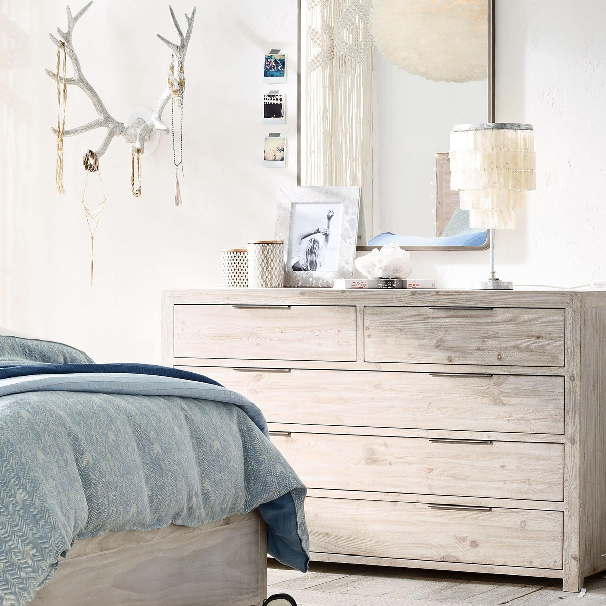 Skye Tiered Bedside Lamp Table Lamp by Tavilume - iron medium table lamp, view 2