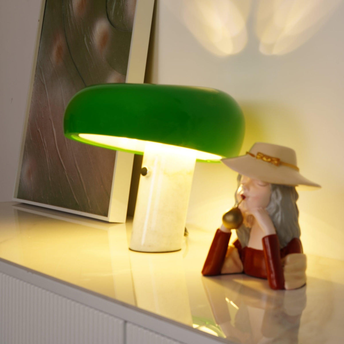 Marble Decoration Table Lamp by Tavilume - marble small table lamp, view 2