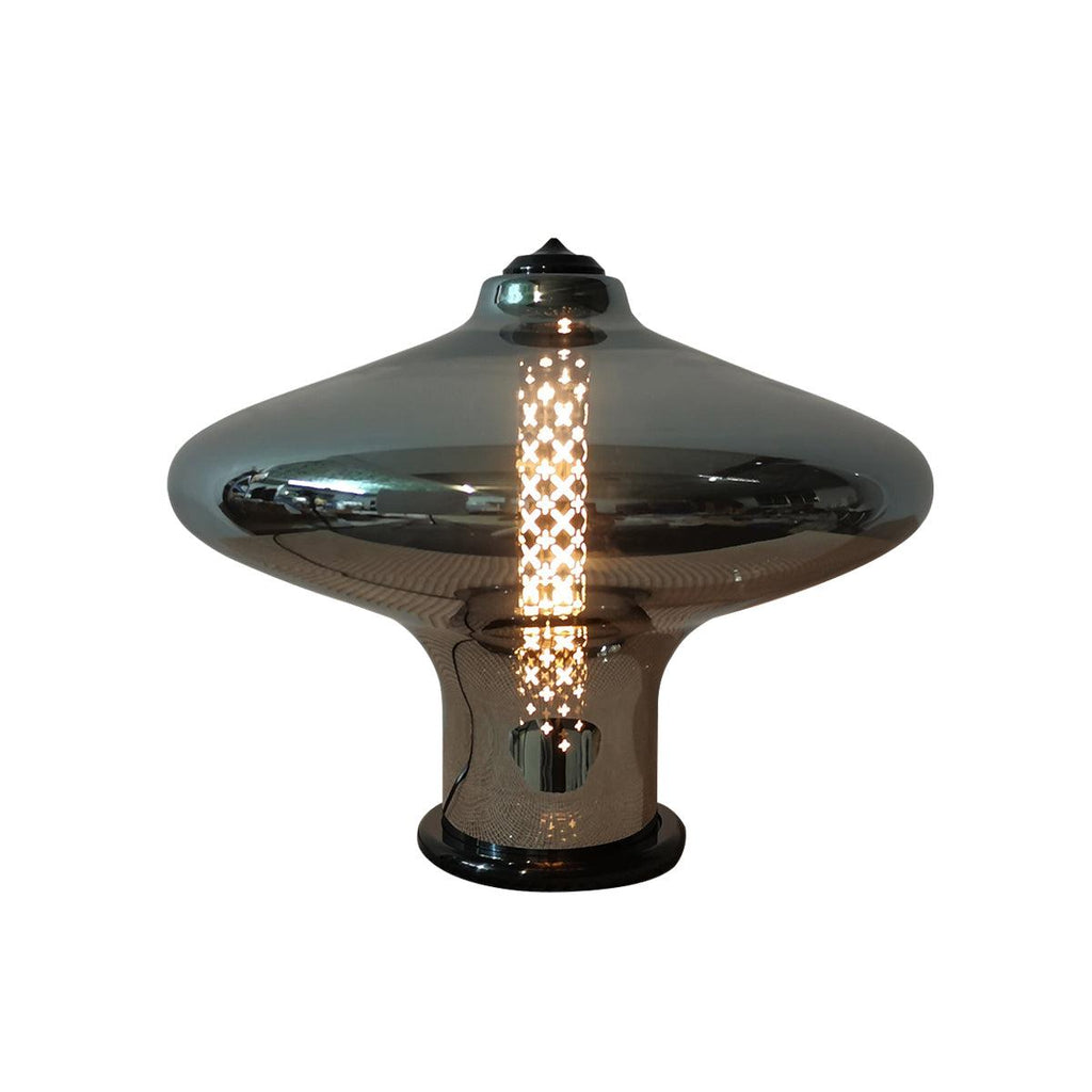 Space Age Table Lamp by Tavilume - glass small table lamp, view 2