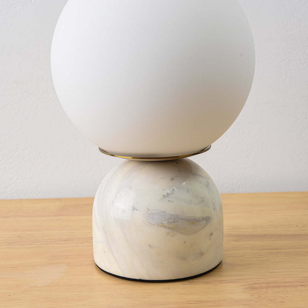 Sylas Marble Table Lamp by Tavilume - marble small table lamp, view 2