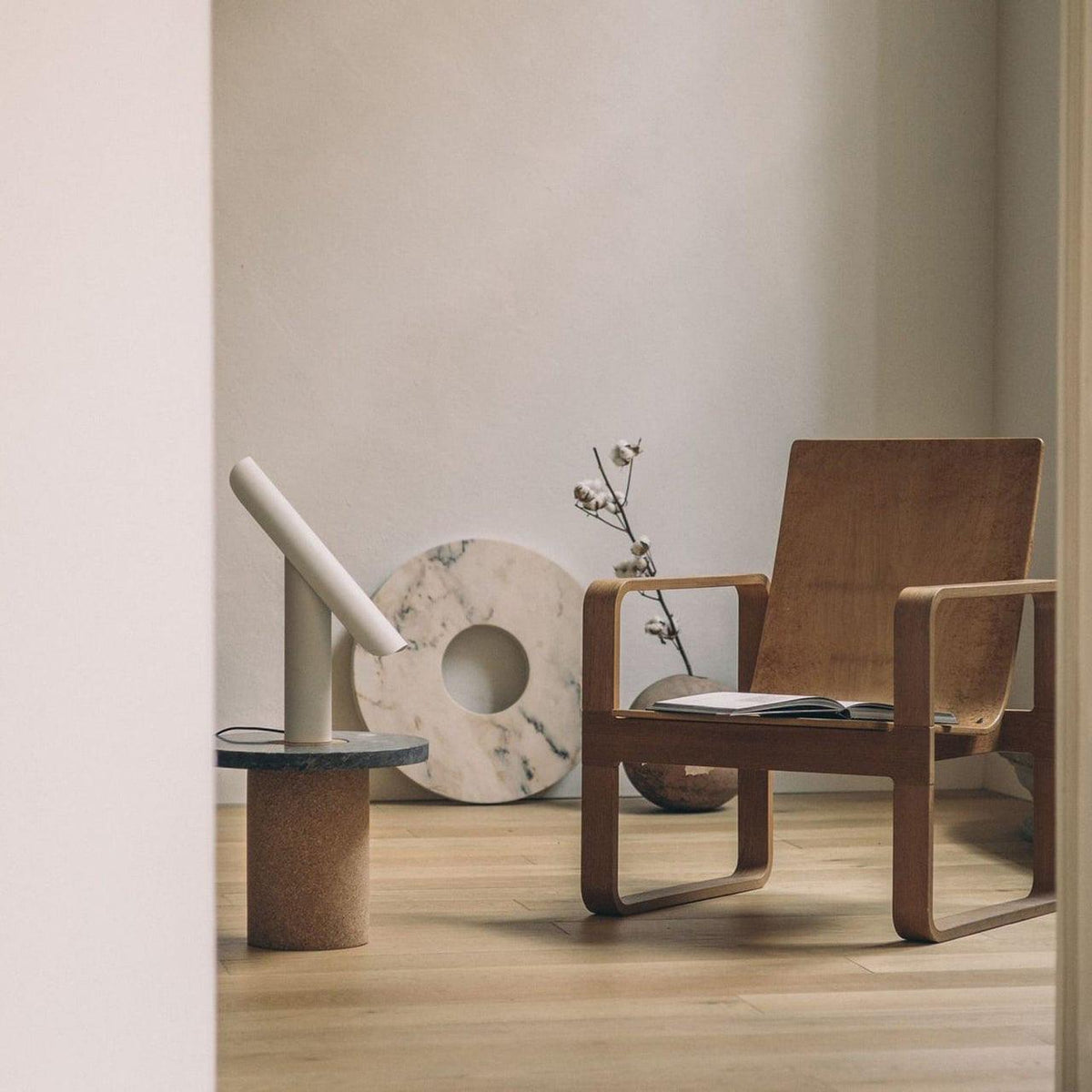 T-Table Lamp by Tavilume - copper medium table lamp, view 2