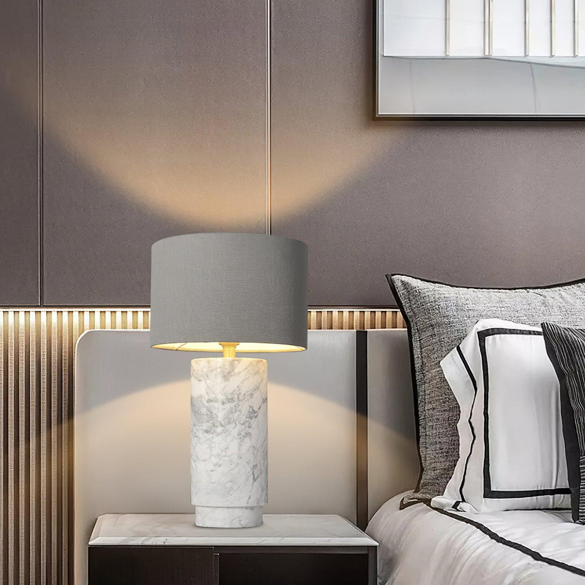 Terra Accent Table Lamp by Tavilume - marble medium table lamp, view 3