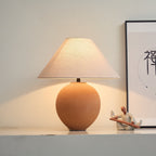 Terracotta Hued Ceramic Table Lamp by Tavilume - ceramic medium table lamp, view 5