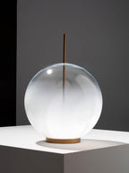 Tindari Glass Table Lamp by Tavilume - glass medium table lamp, view 2