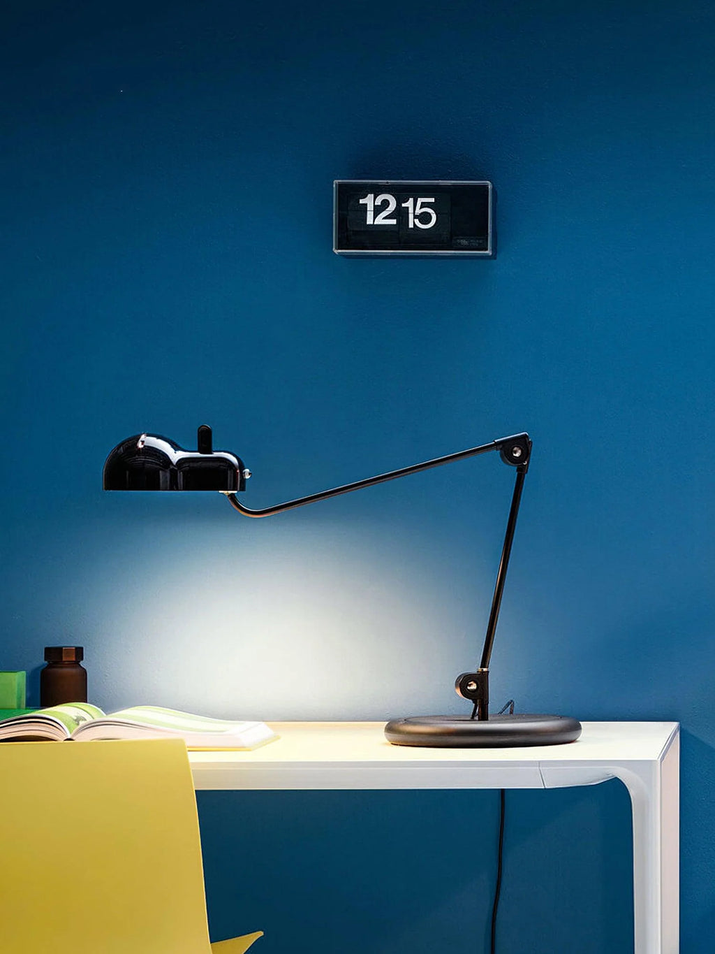Topo Table Lamp product view 9, showing Metal, Steel, PC and As shown