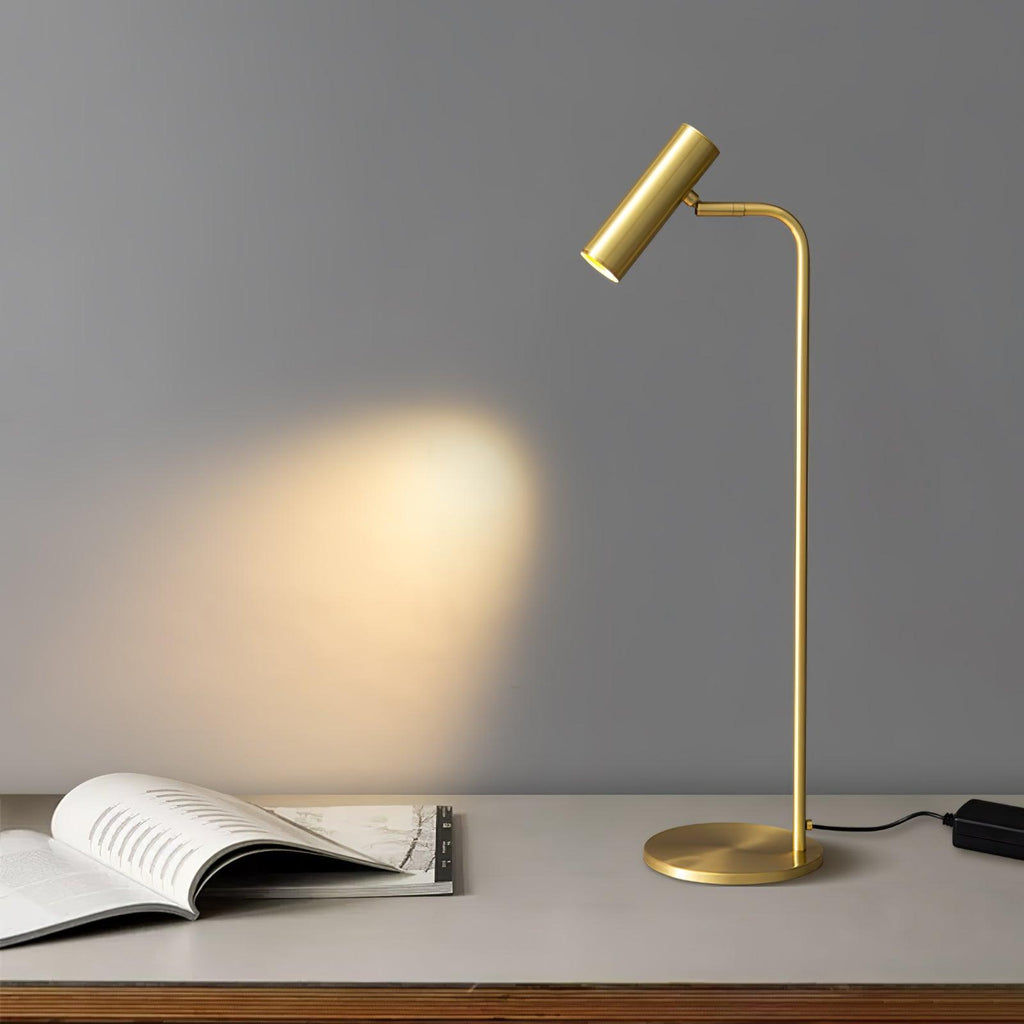 Torris Table Lamp by Tavilume - brass medium table lamp, view 2