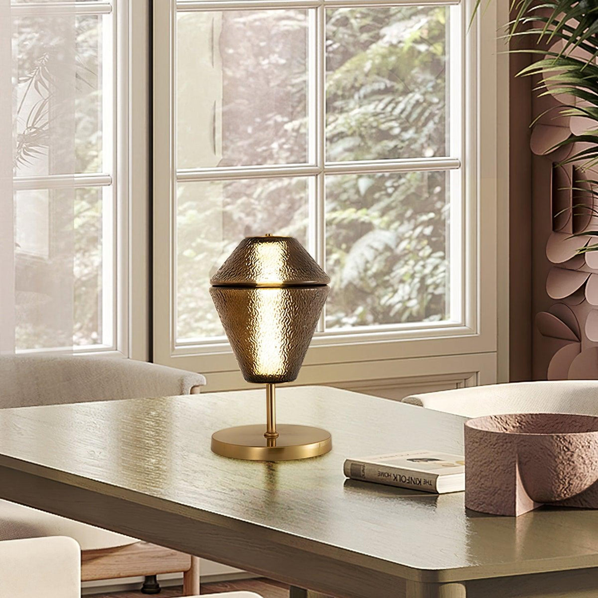 Totem Table Lamp by Tavilume - glass medium table lamp, view 11