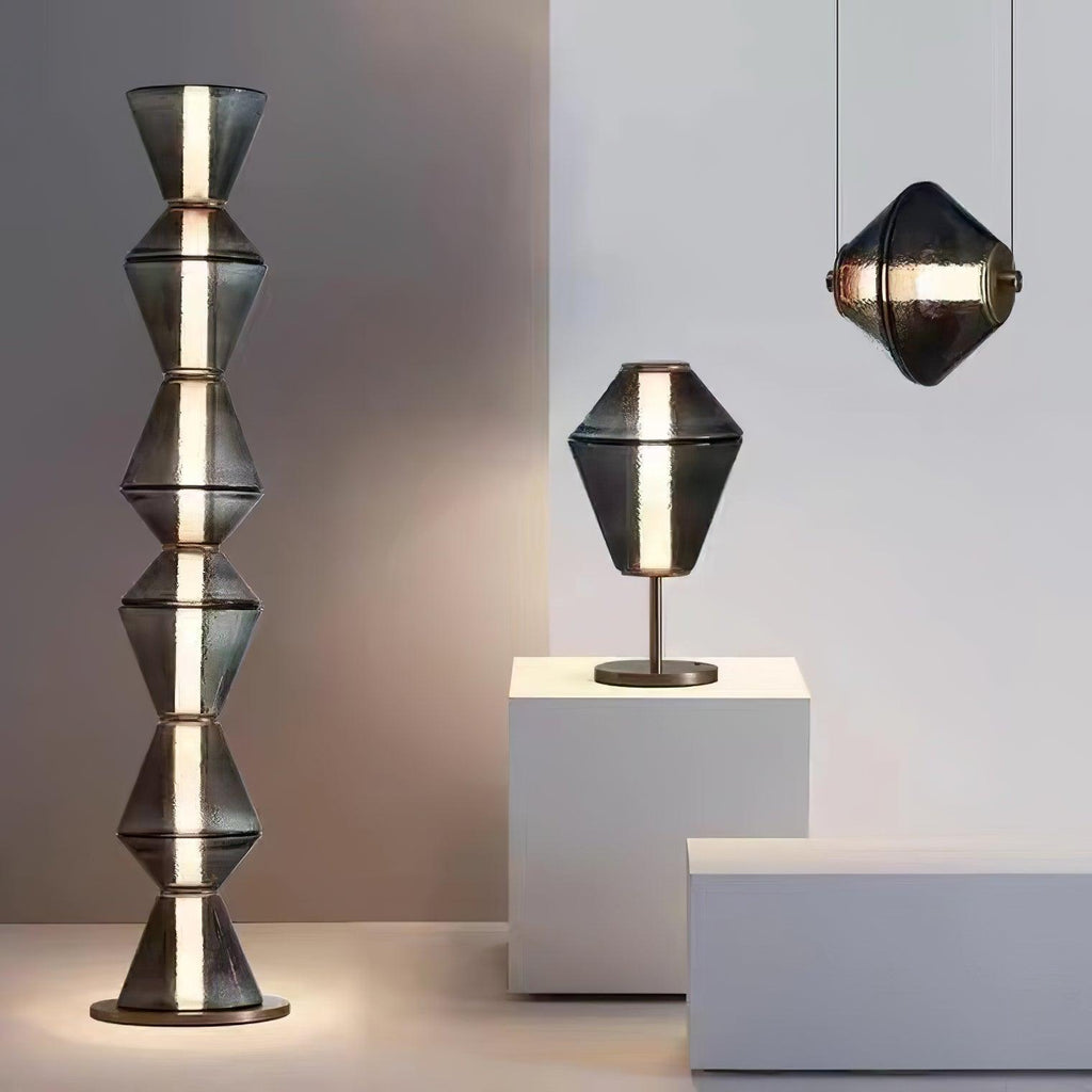 Totem Table Lamp by Tavilume - glass medium table lamp, view 3