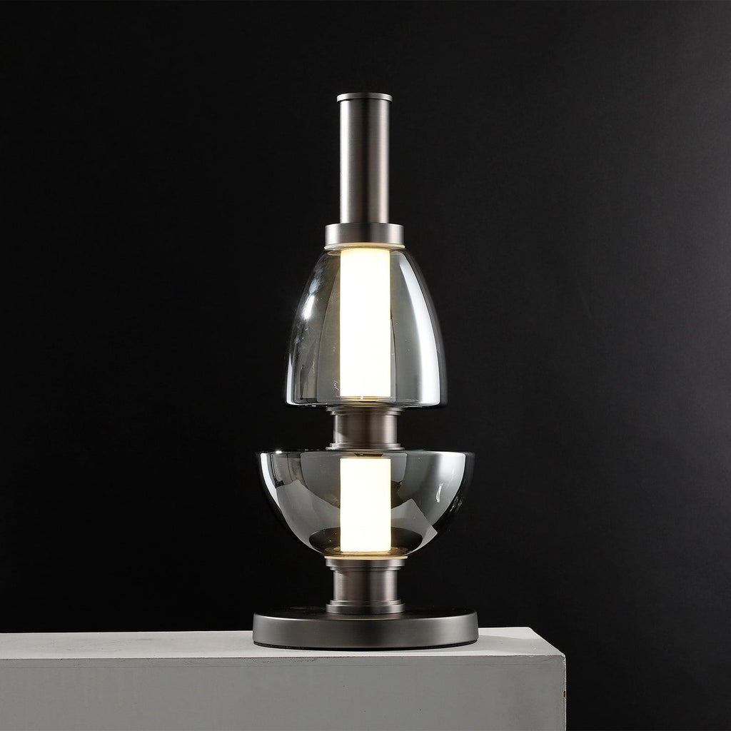 Symbol Table Lamp by Tavilume - glass medium table lamp, view 1
