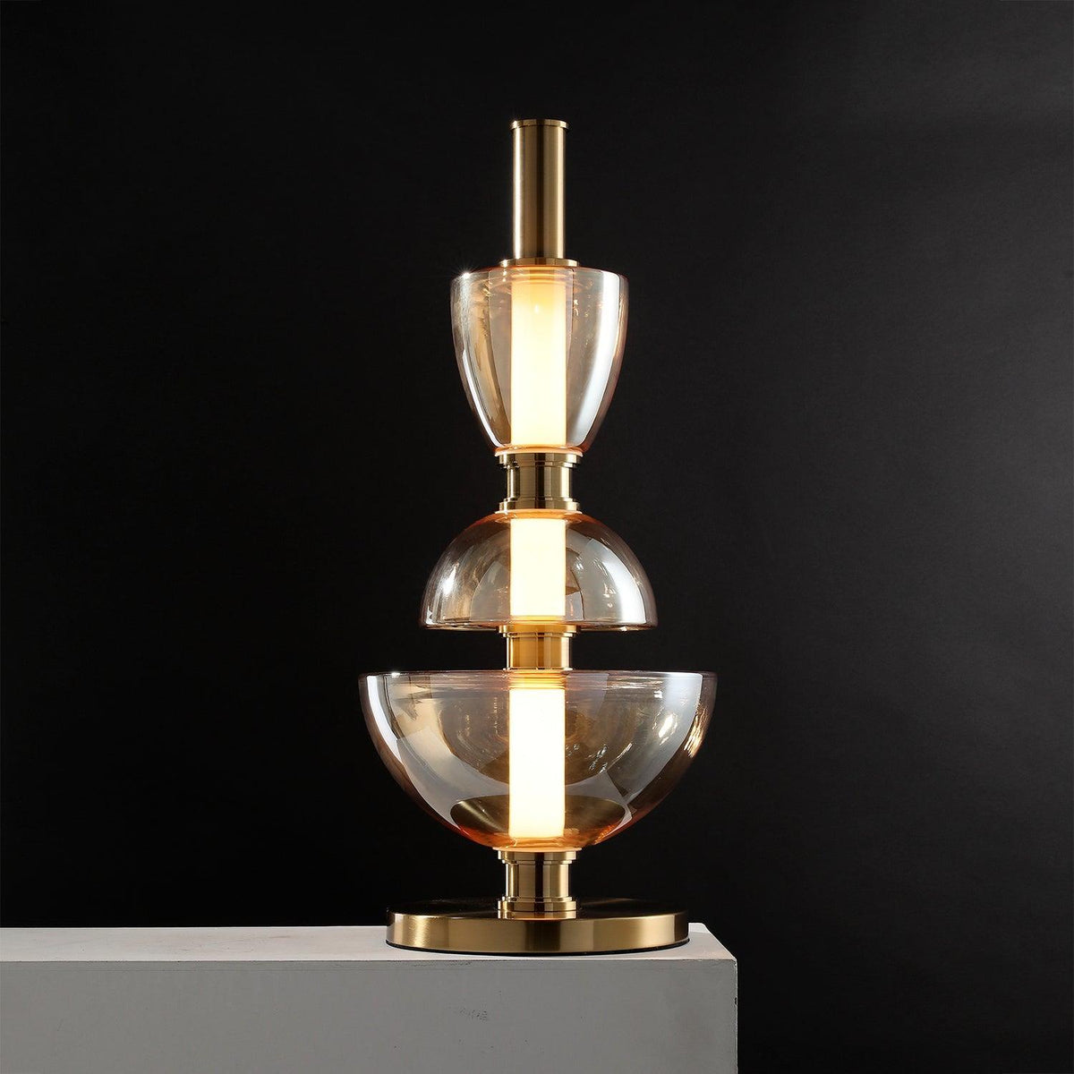 Symbol Table Lamp by Tavilume - glass medium table lamp, view 4