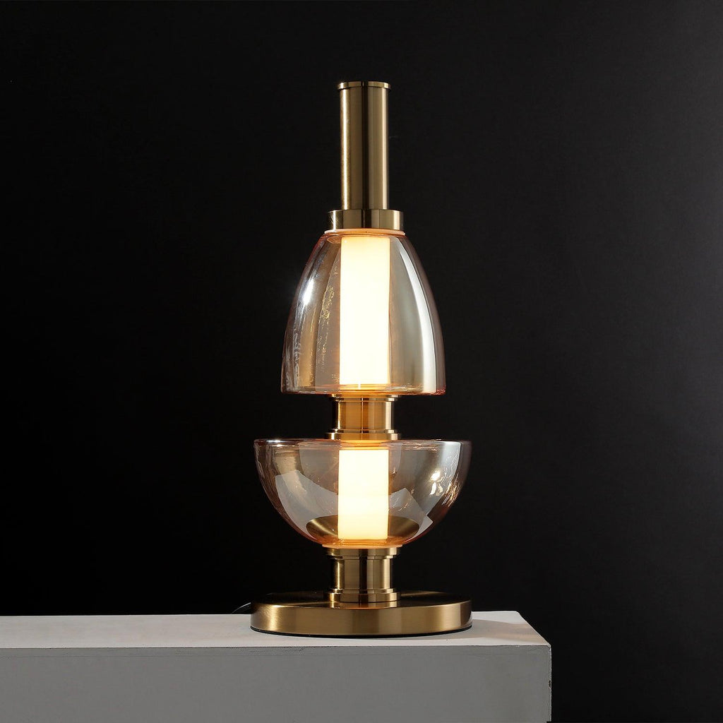 Symbol Table Lamp by Tavilume - glass medium table lamp, view 2