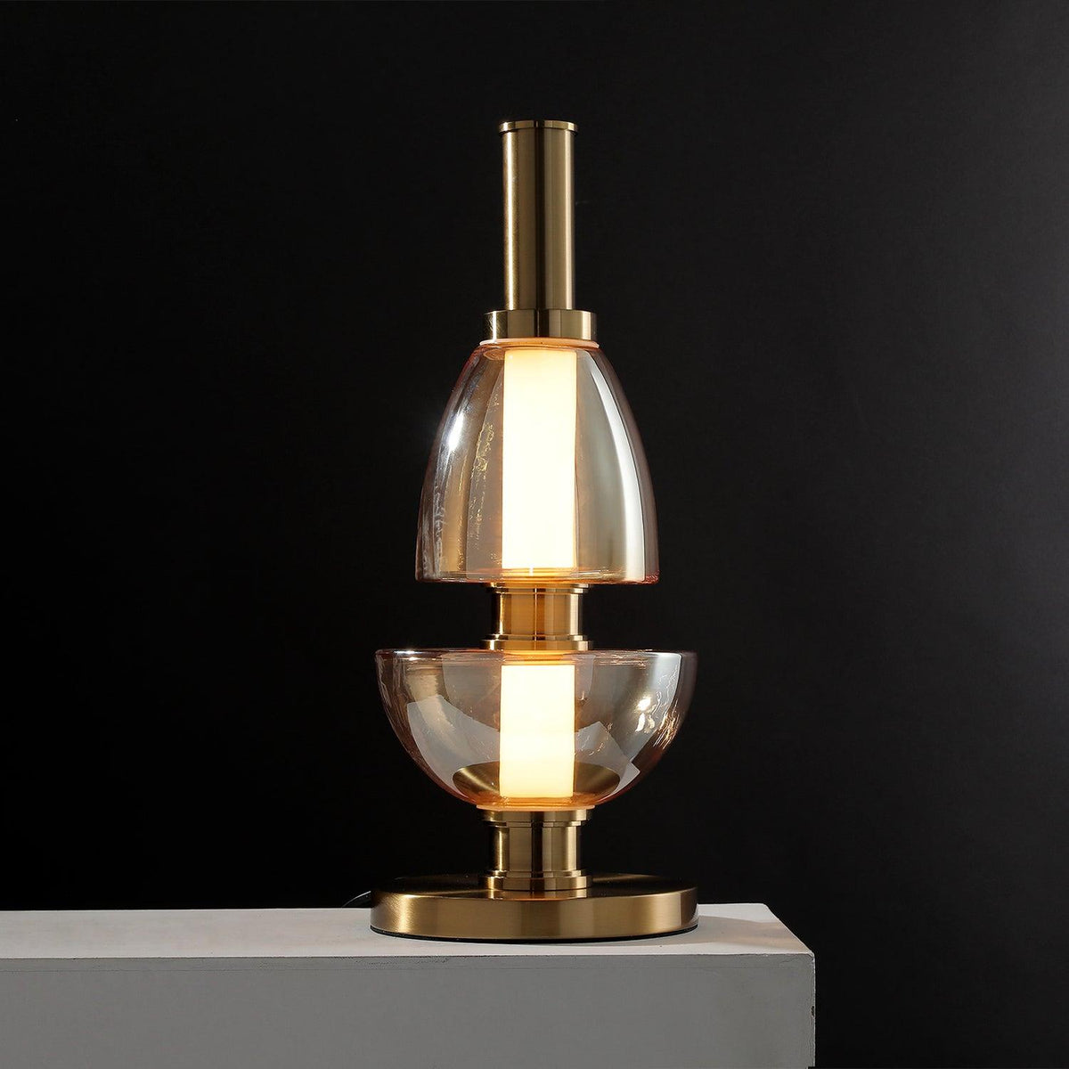 Symbol Table Lamp by Tavilume - glass medium table lamp, view 2