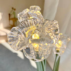 Tulip Flower Table Lamp by Tavilume - glass medium table lamp, view 2