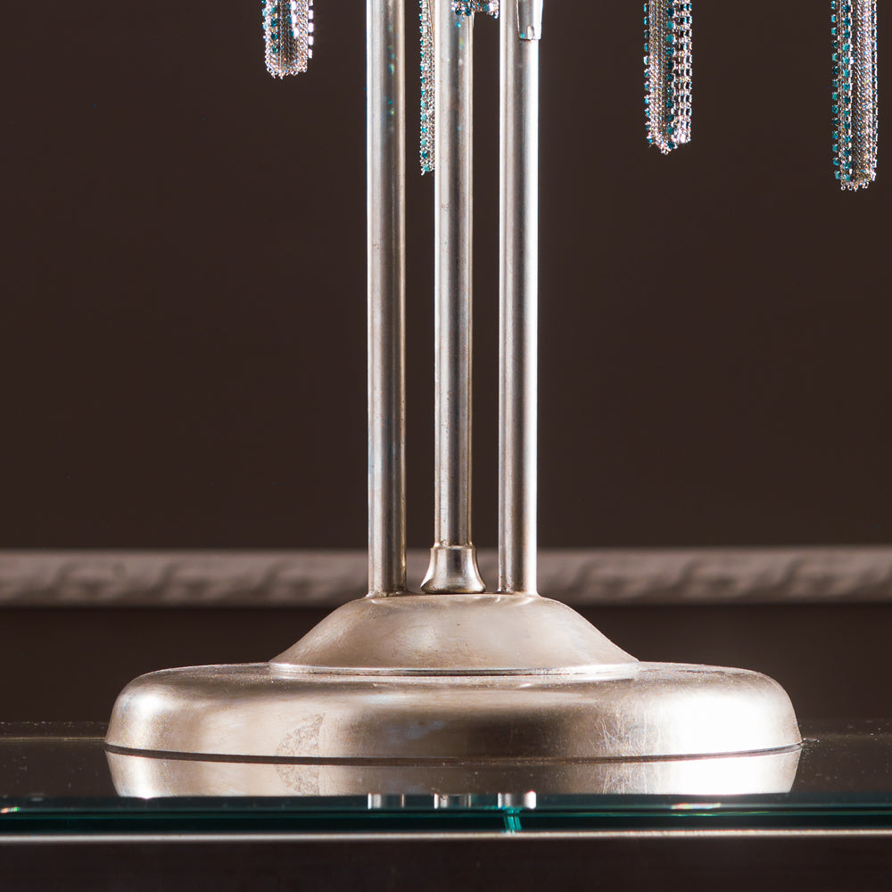 Crystal Aquamarine Table Lamp by Tavilume - crystal large table lamp, view 2