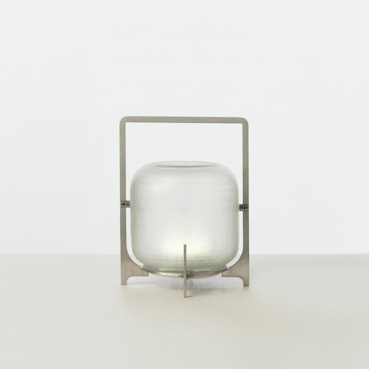 Steel Twilight Lantern Table Lamp by Tavilume - glass small table lamp, view 17