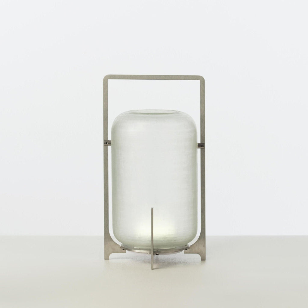 Steel Twilight Lantern Table Lamp by Tavilume - glass small table lamp, view 18