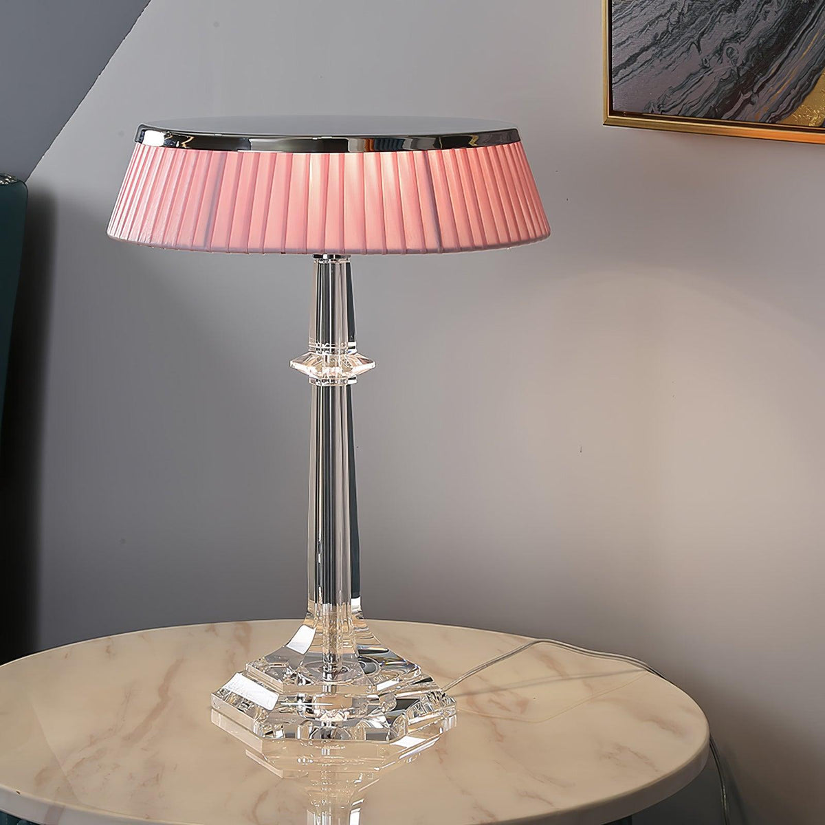 Versailles Table Lamp by Tavilume - glass small table lamp, view 12