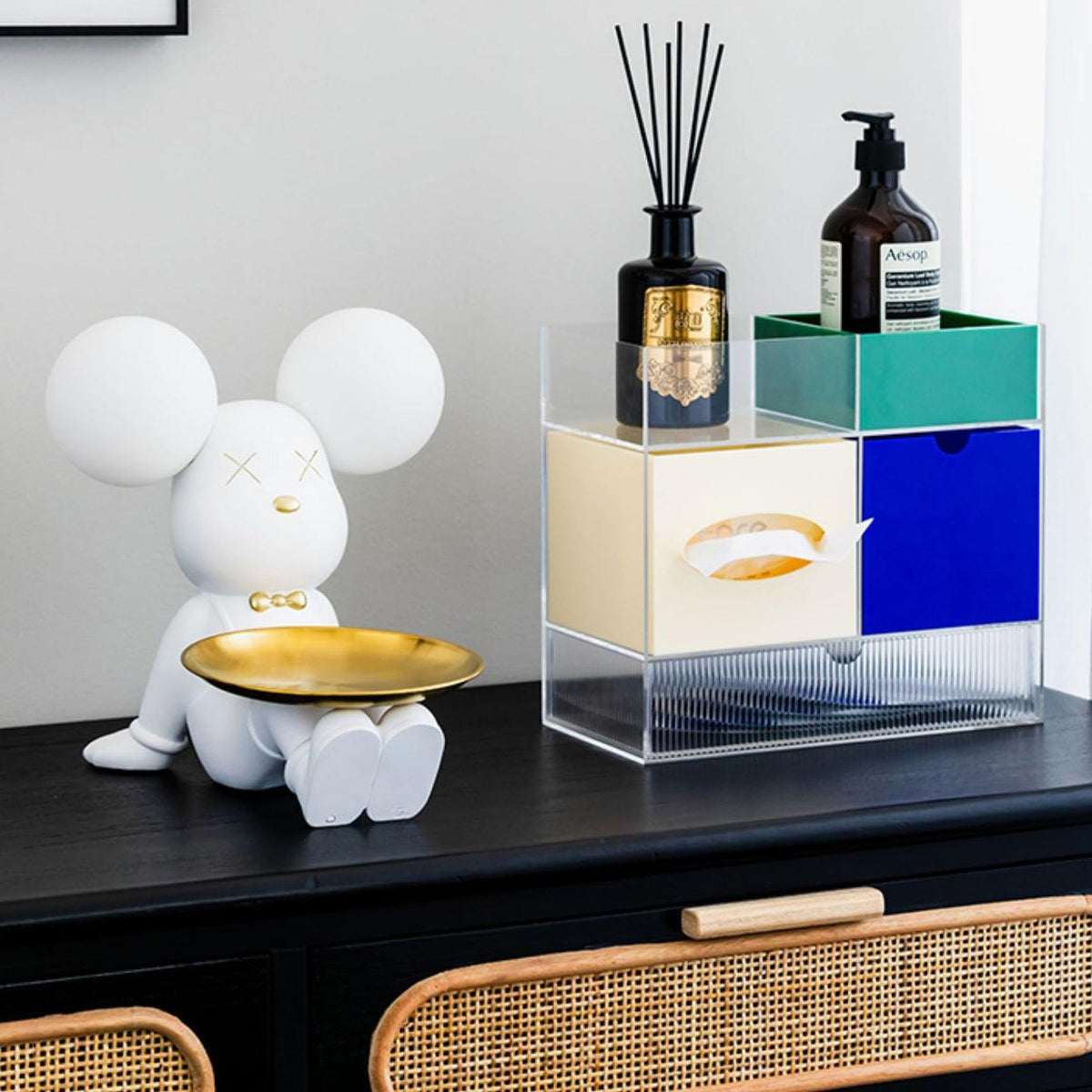 Violent Bear Tray Desk Light by Tavilume - glass small table lamp, view 3