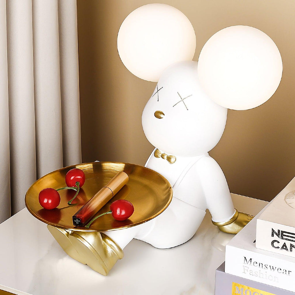 Violent Bear Tray Desk Light by Tavilume - glass small table lamp, view 2