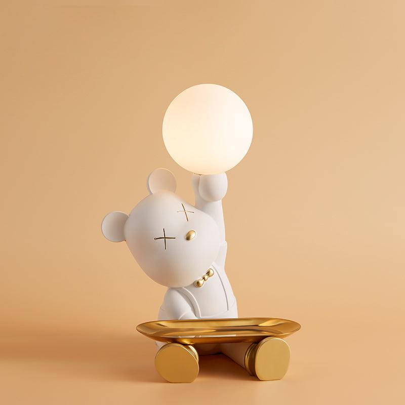 Violent Bear Tray Desk Light by Tavilume - glass small table lamp, view 1