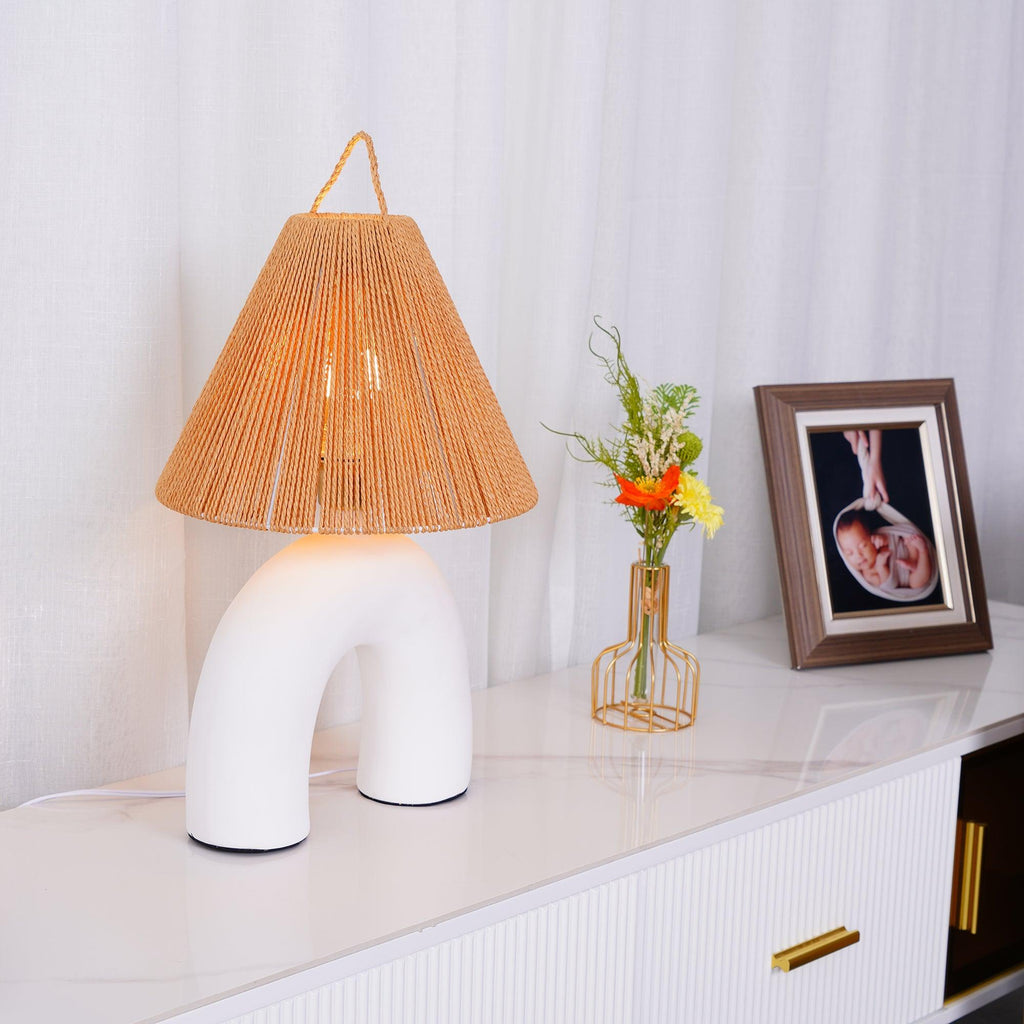 Arched Table Lamp by Tavilume - ceramic medium table lamp, view 5