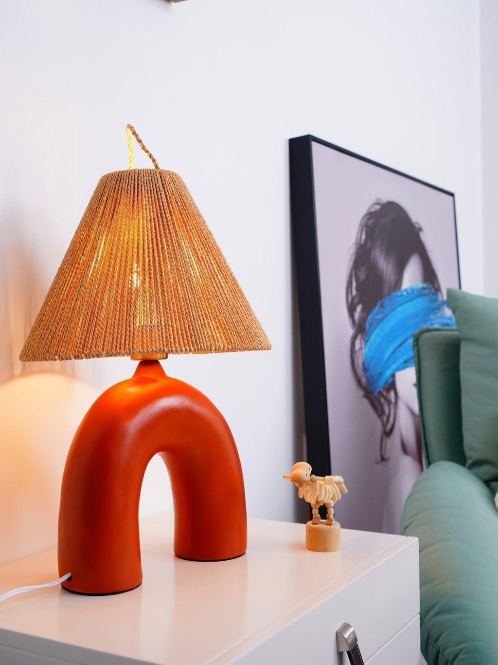 Arched Table Lamp by Tavilume - ceramic medium table lamp, view 11
