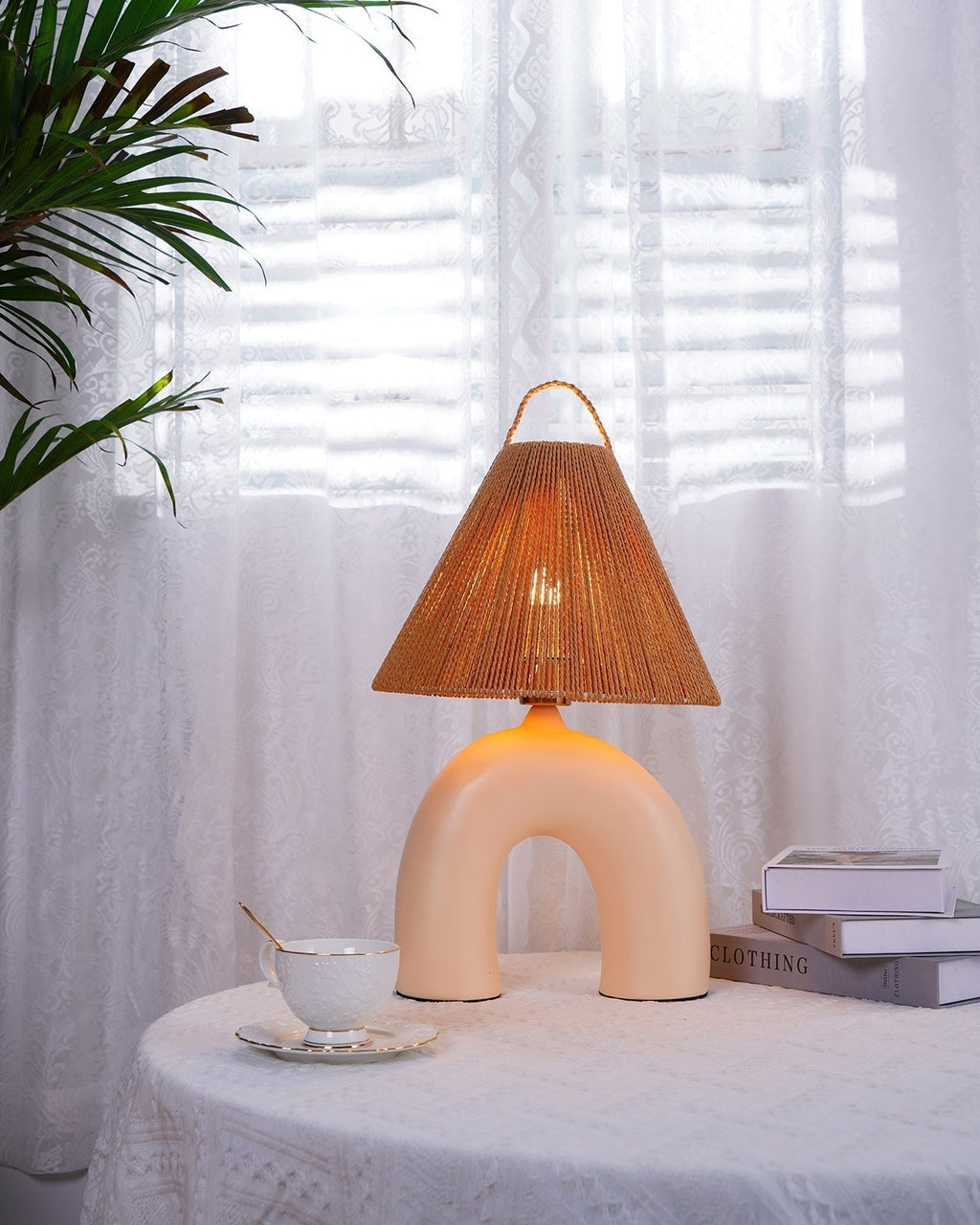 Arched Table Lamp by Tavilume - ceramic medium table lamp, view 29