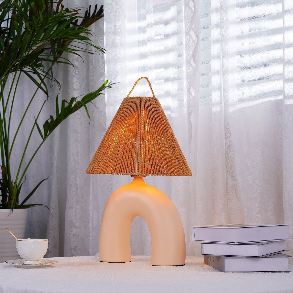 Arched Table Lamp by Tavilume - ceramic medium table lamp, view 31